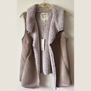 Dylan Faux suede sherpa lining vest - NWT